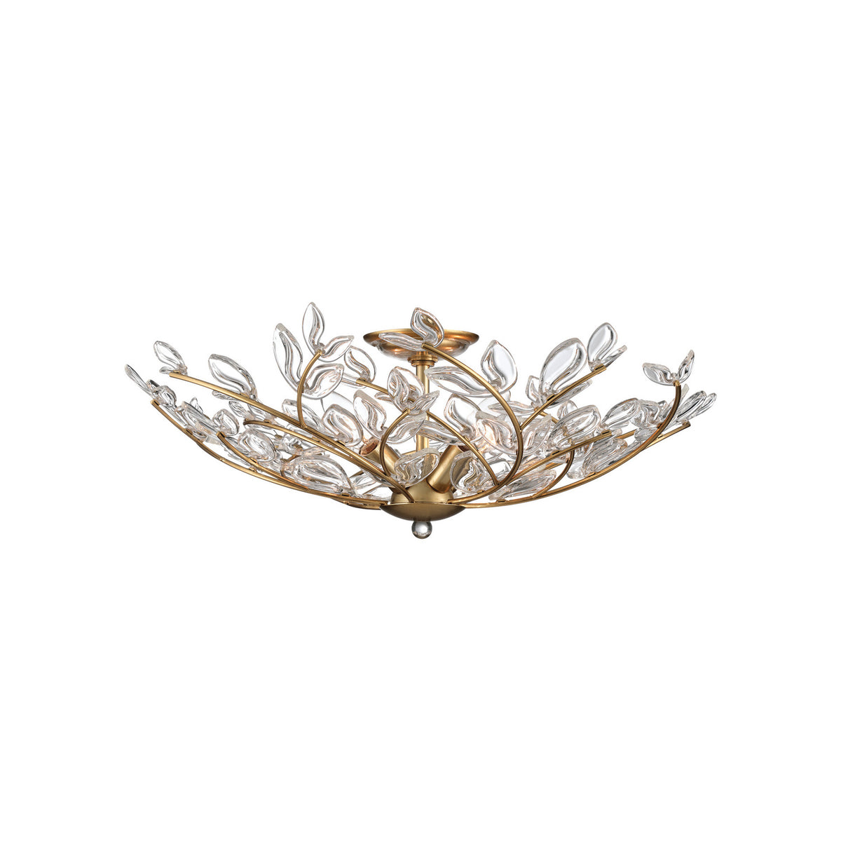 Crystorama Bridget 21.25" 4-Light Semi-Flush Mount Clear - detail