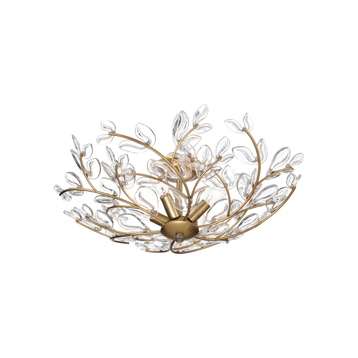 Crystorama Bridget 21.25" 4-Light Semi-Flush Mount Clear - detail