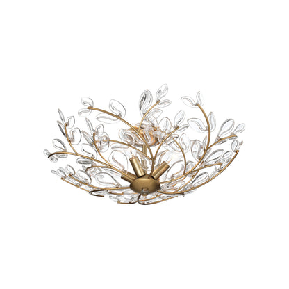 Crystorama Bridget 21.25" 4-Light Semi-Flush Mount Clear - detail