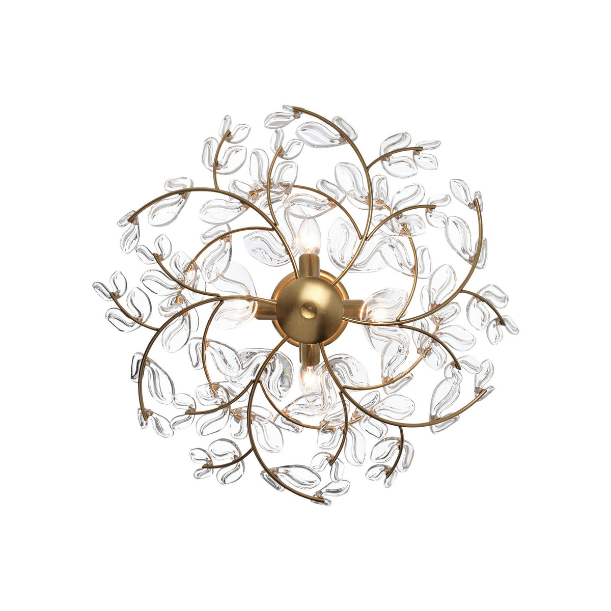 Crystorama Bridget 21.25" 4-Light Semi-Flush Mount Clear - detail
