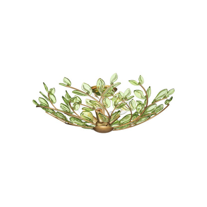Crystorama Bridget 21.25" 4-Light Semi-Flush Mount Green