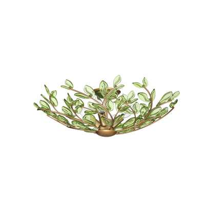 Crystorama Bridget 21.25" 4-Light Semi-Flush Mount Green - detail