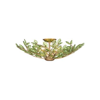 Crystorama Bridget 21.25" 4-Light Semi-Flush Mount Green - detail