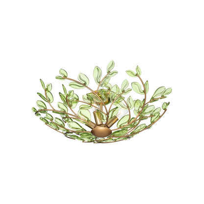 Crystorama Bridget 21.25" 4-Light Semi-Flush Mount Green - detail