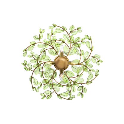 Crystorama Bridget 21.25" 4-Light Semi-Flush Mount Green - detail