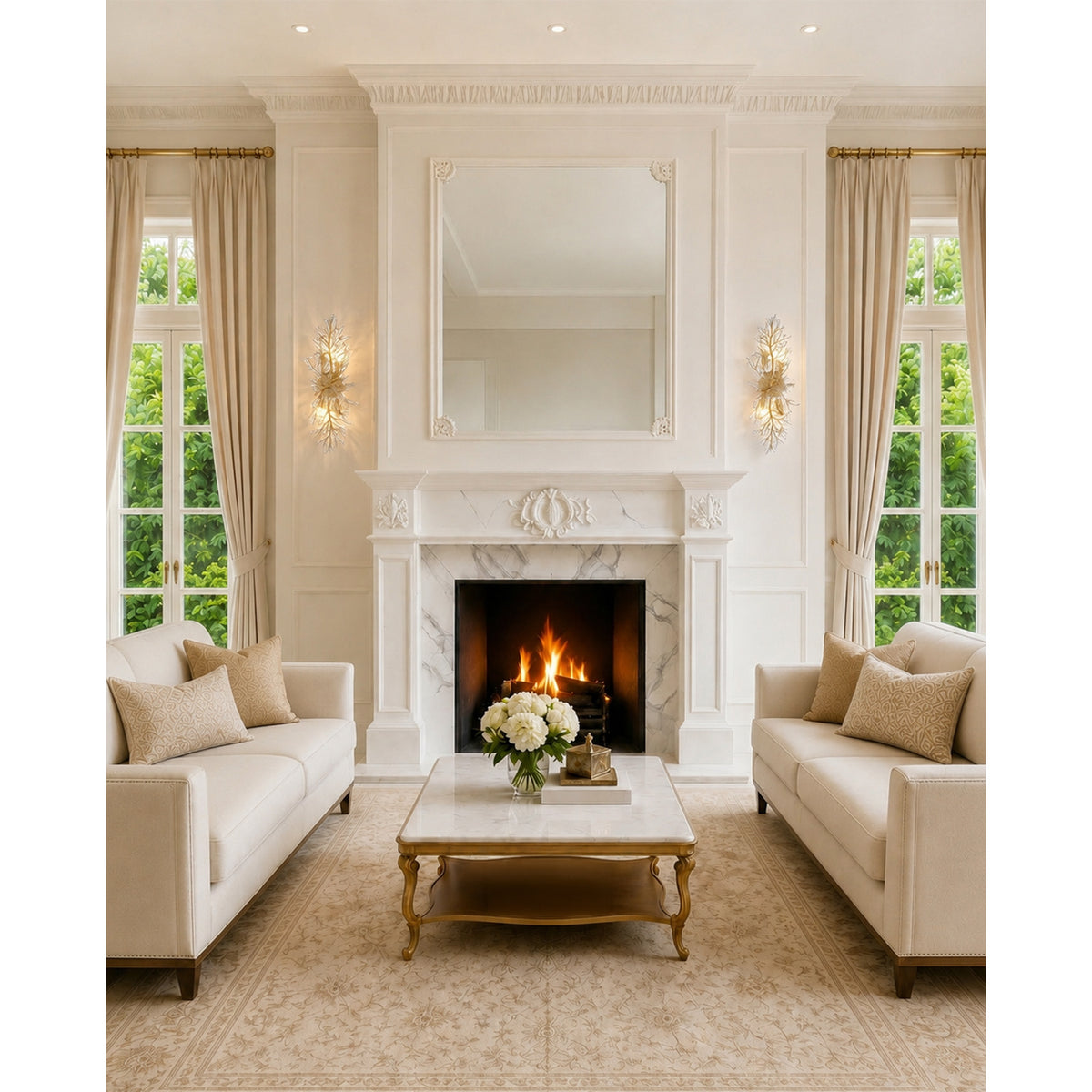 Crystorama Bridget 8.25" 4-Light Wall Sconce Clear - lifestyle