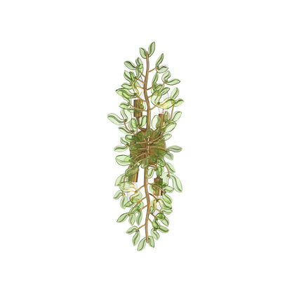 Crystorama Bridget 8.25" 4-Light Wall Sconce Green - detail