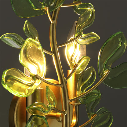 Crystorama Bridget 8.25" 4-Light Wall Sconce Green - detail