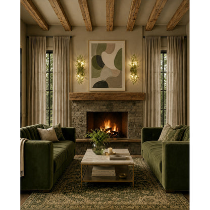 Crystorama Bridget 8.25" 4-Light Wall Sconce Green - lifestyle