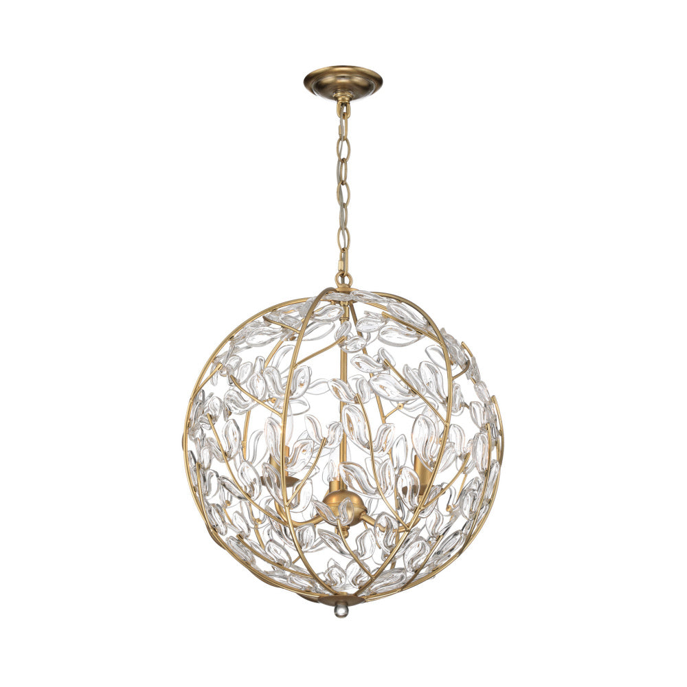 Crystorama Bridget 16.5" 3-Light Chandelier Clear