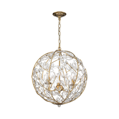Crystorama Bridget 16.5" 3-Light Chandelier Clear