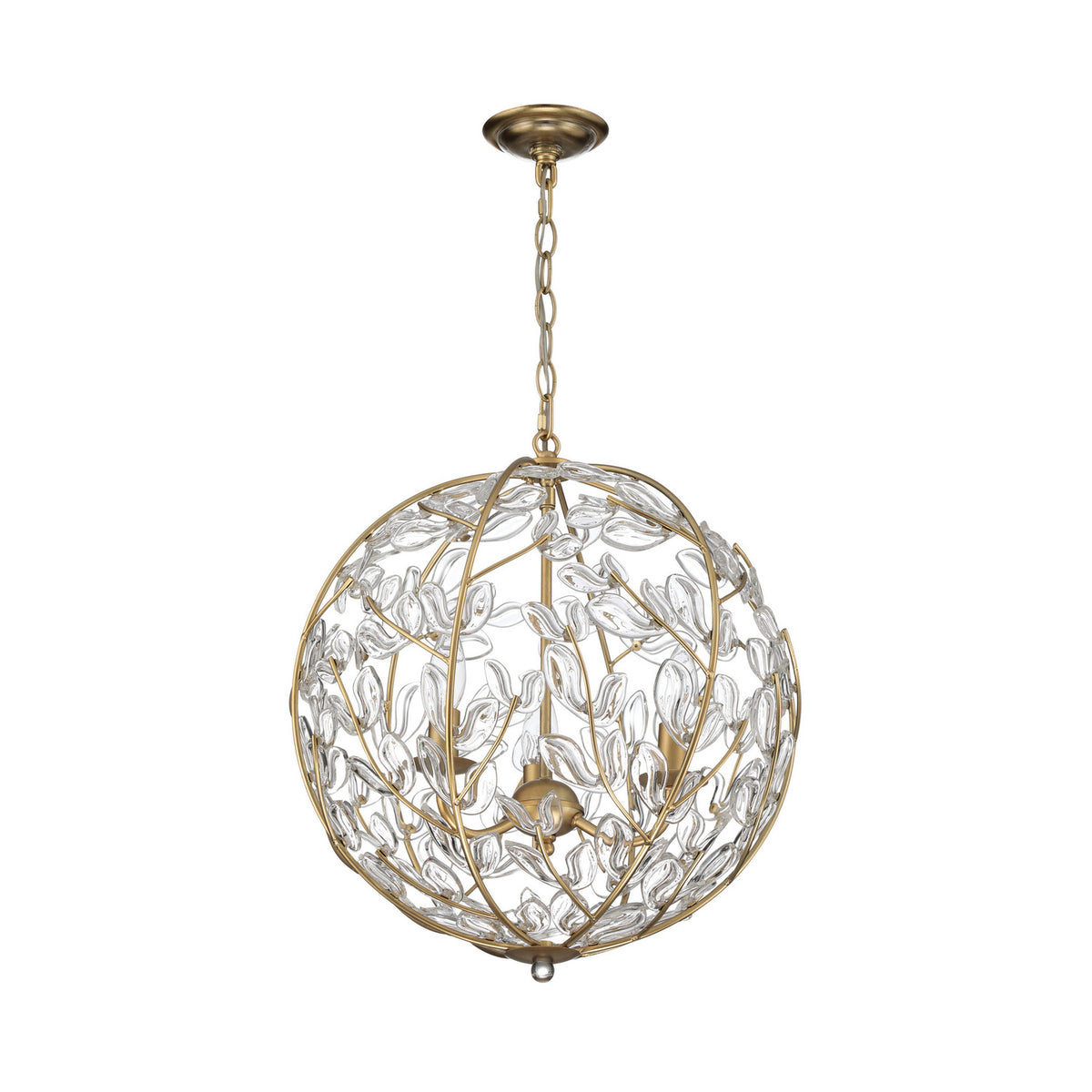 Crystorama Bridget 16.5" 3-Light Chandelier Clear - detail