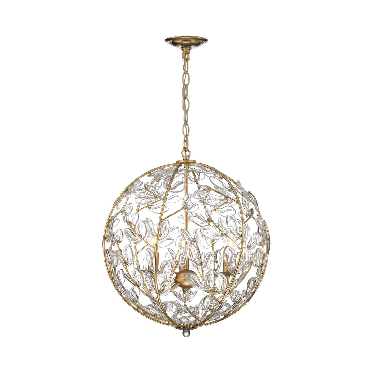 Crystorama Bridget 16.5" 3-Light Chandelier Clear - detail