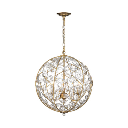 Crystorama Bridget 16.5" 3-Light Chandelier Clear - detail