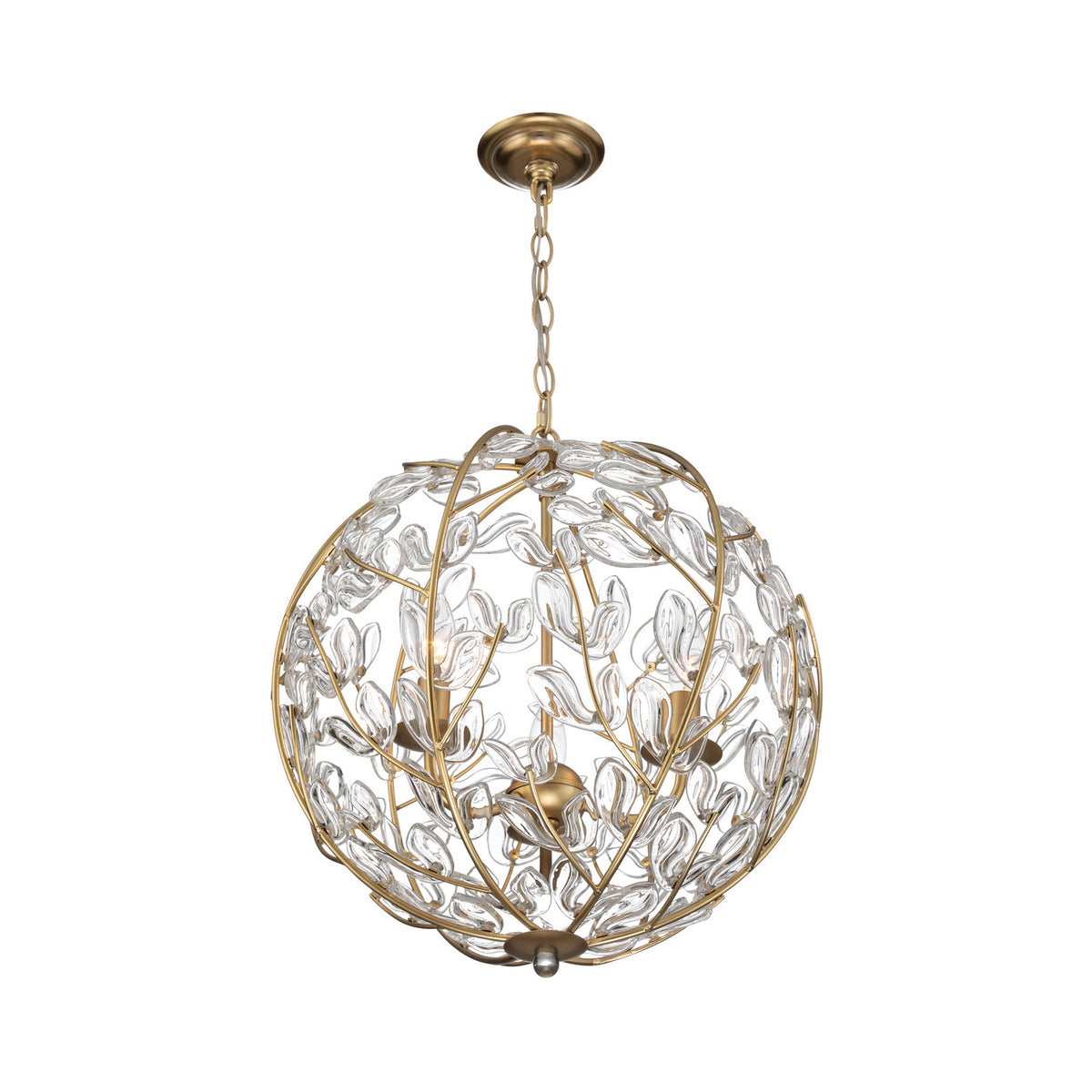 Crystorama Bridget 16.5" 3-Light Chandelier Clear - detail