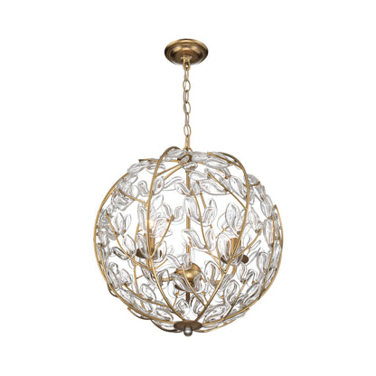 Crystorama Bridget 16.5" 3-Light Chandelier Clear - detail