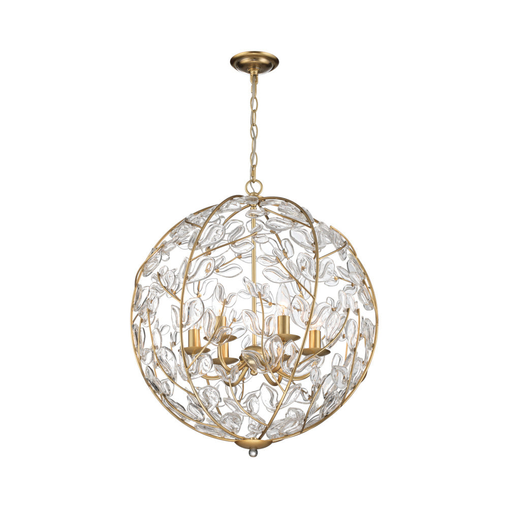 Crystorama Bridget 21" 6-Light Chandelier Clear