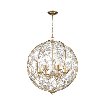 Crystorama Bridget 21" 6-Light Chandelier Clear