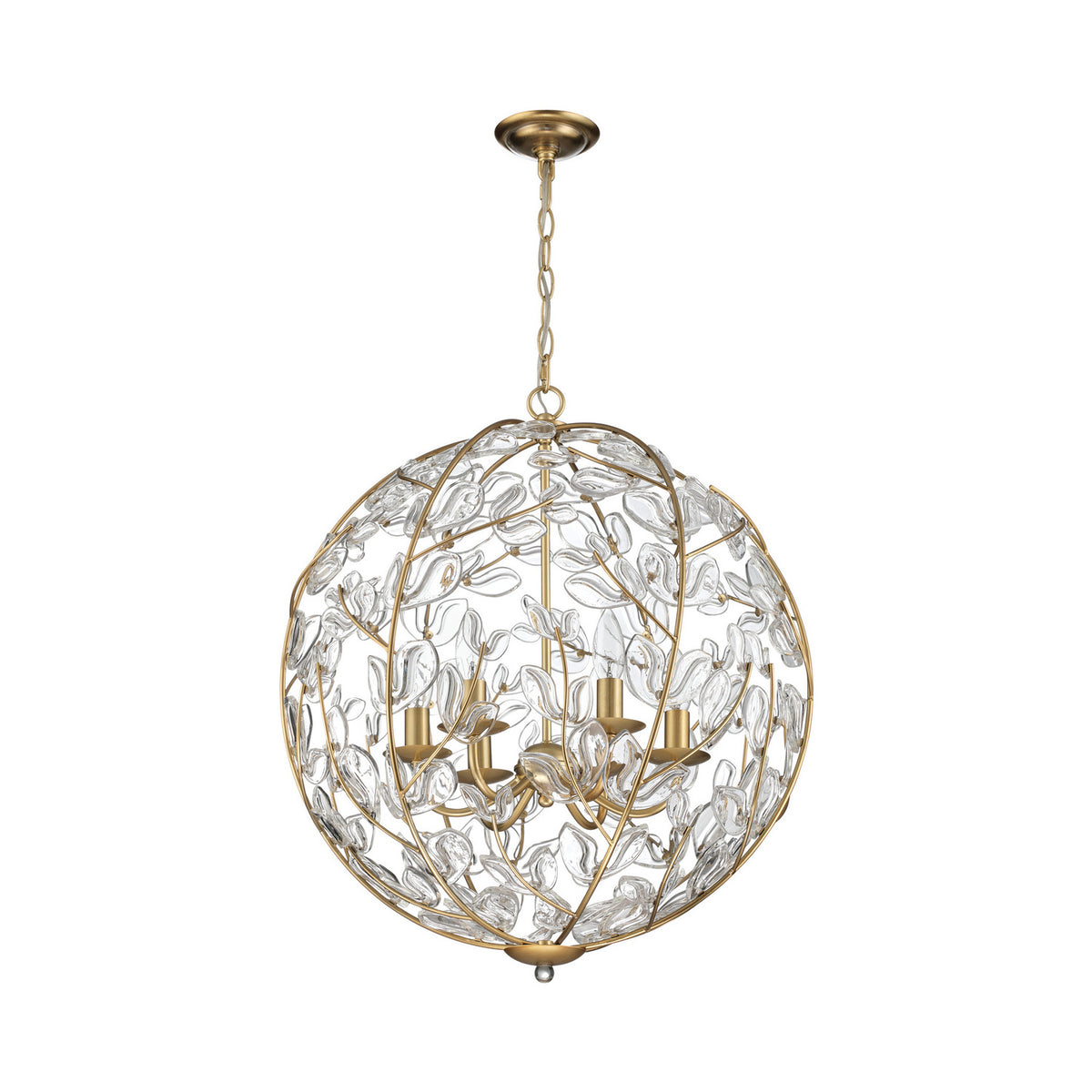 Crystorama Bridget 21" 6-Light Chandelier Clear - detail