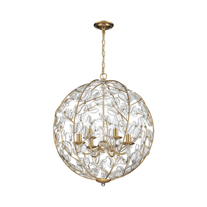 Crystorama Bridget 21" 6-Light Chandelier Clear - detail
