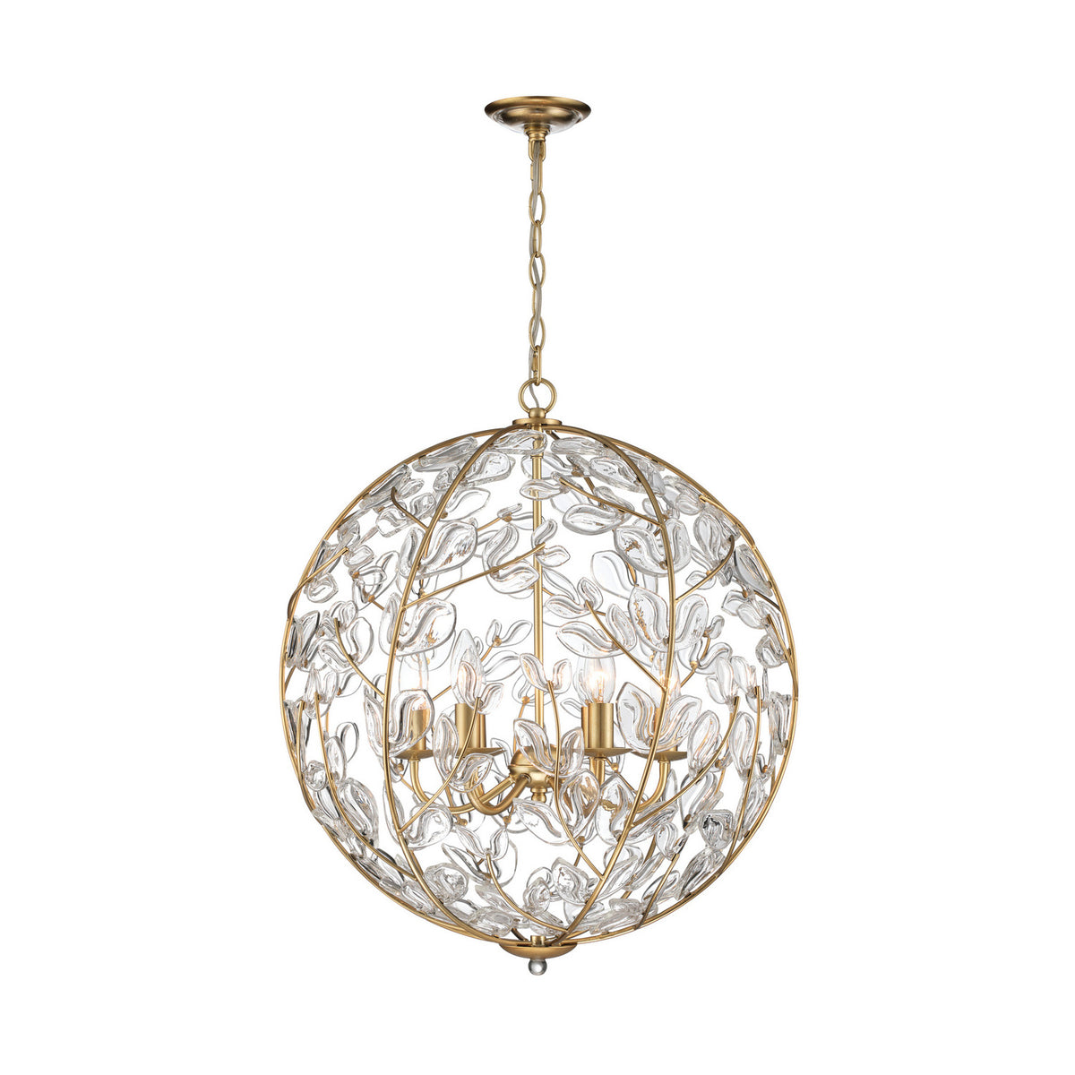 Crystorama Bridget 21" 6-Light Chandelier Clear - detail