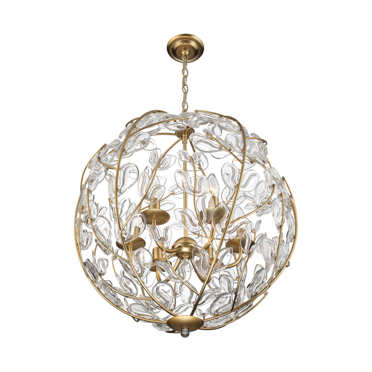 Crystorama Bridget 21" 6-Light Chandelier Clear - detail