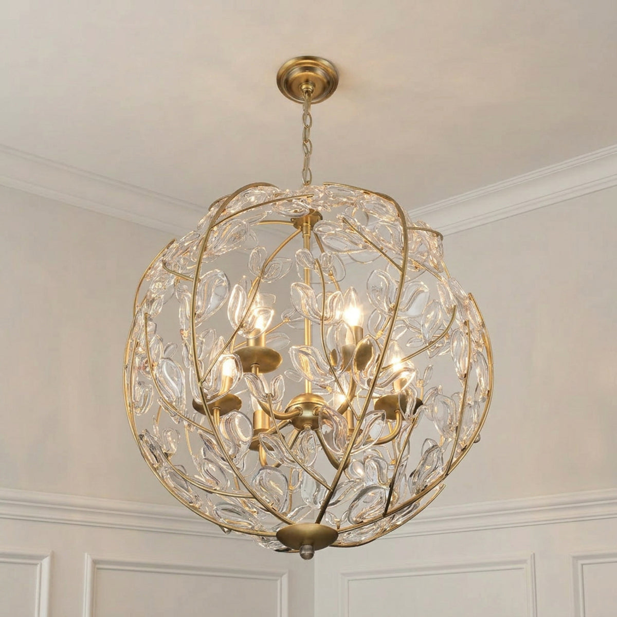 Crystorama Bridget 21" 6-Light Chandelier Clear - lifestyle