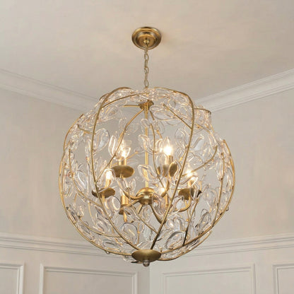 Crystorama Bridget 21" 6-Light Chandelier Clear - lifestyle