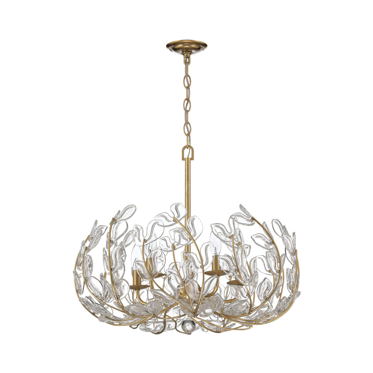 Crystorama Bridget 23.5" 5-Light Chandelier Clear - detail