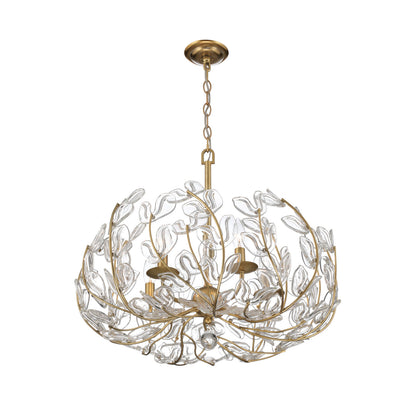 Crystorama Bridget 23.5" 5-Light Chandelier Clear - detail
