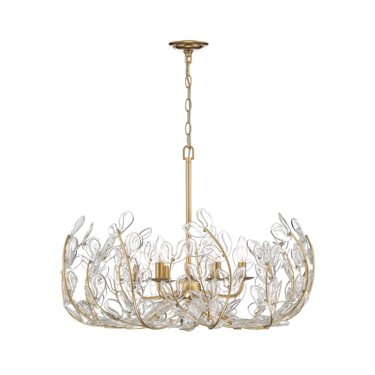 Crystorama Bridget 28.25" 6-Light Chandelier Clear - detail