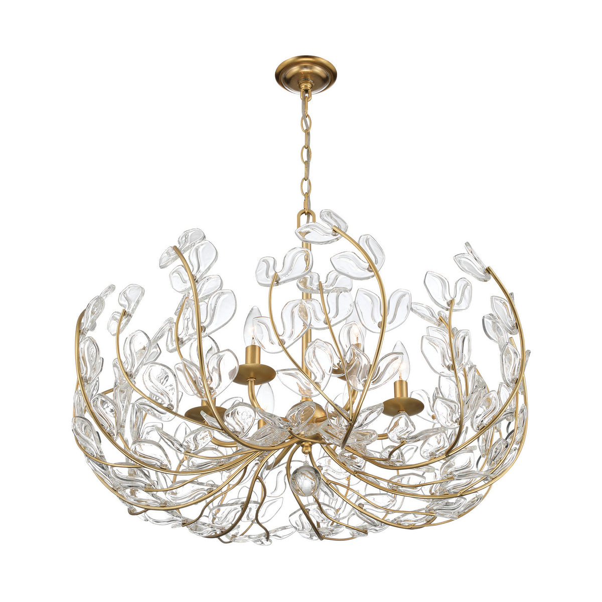 Crystorama Bridget 28.25" 6-Light Chandelier Clear - detail