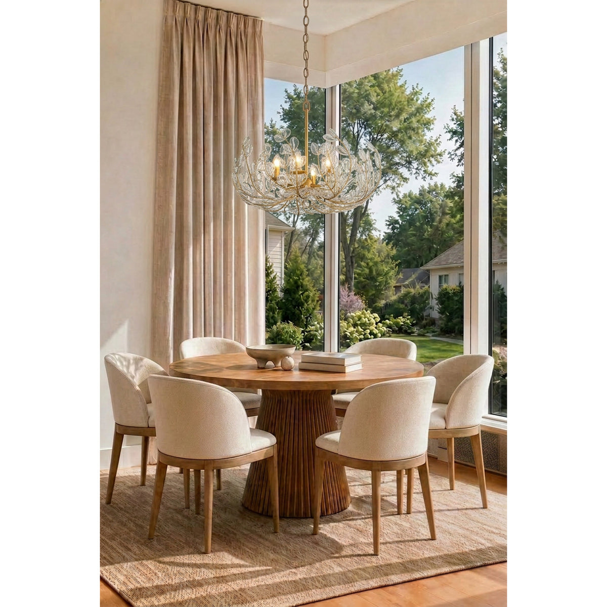 Crystorama Bridget 28.25" 6-Light Chandelier Clear - lifestyle