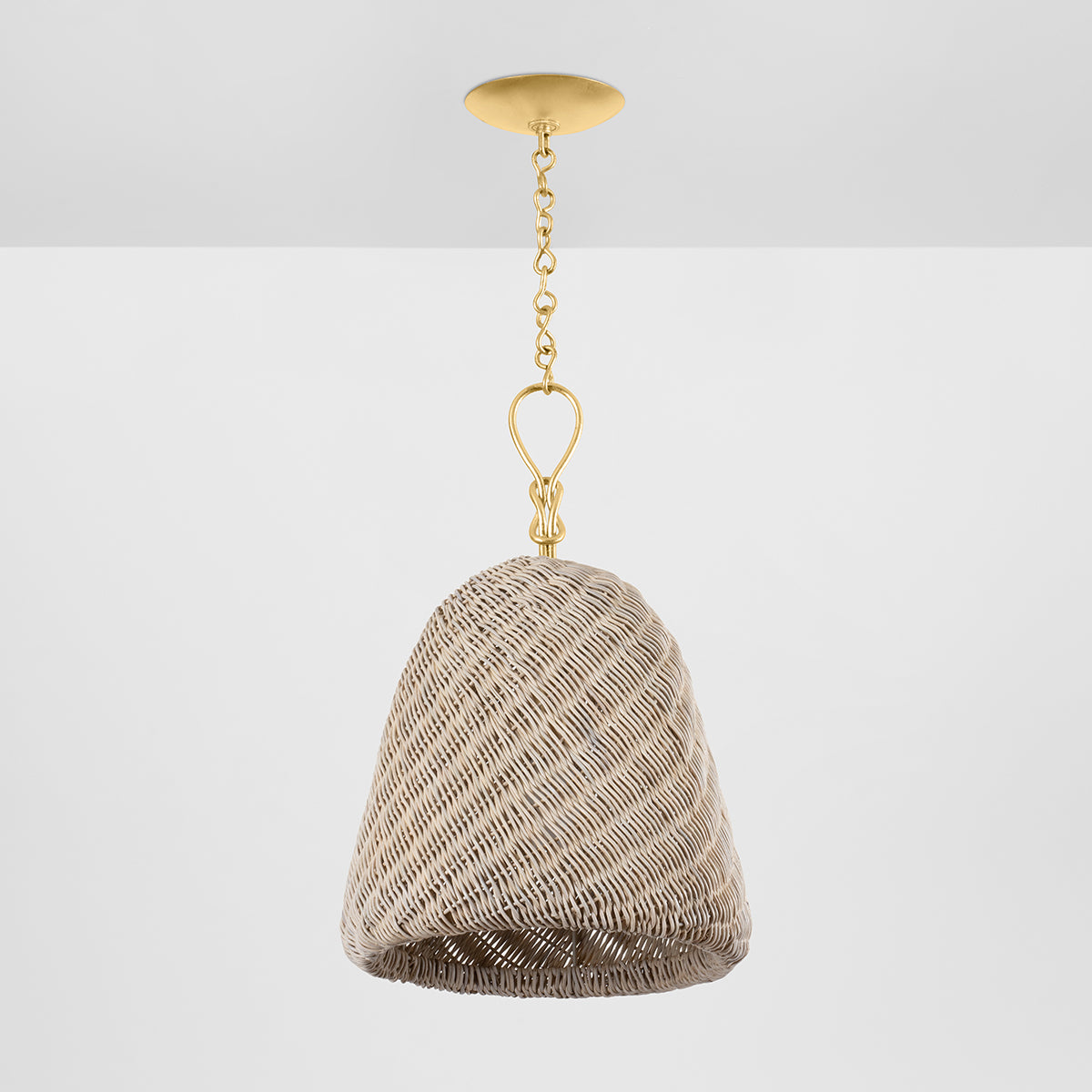 Hudson Valley Reina 14" Pendant Gold Leaf detail view 1