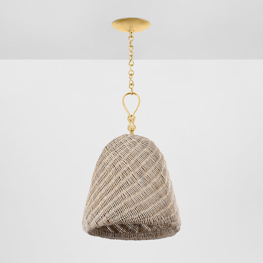 Hudson Valley Reina 14" Pendant Gold Leaf detail view 1