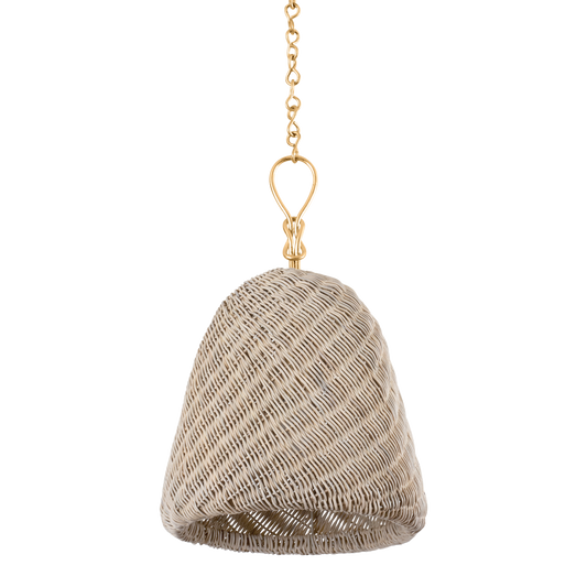 Hudson Valley Reina 14" Pendant Gold Leaf