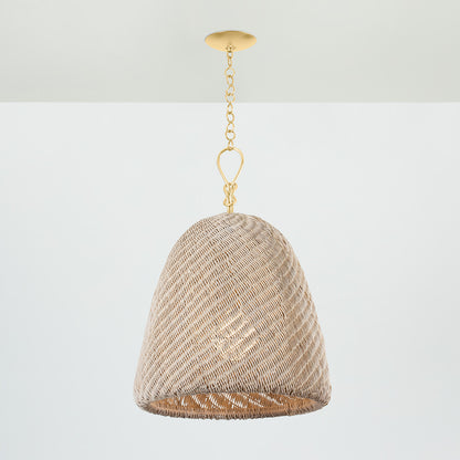 Hudson Valley Reina 21" Pendant Gold Leaf detail view 2