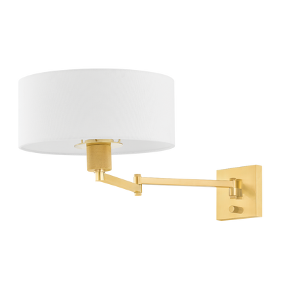 Hudson Valley Sammy Wall Sconce Aged Brass