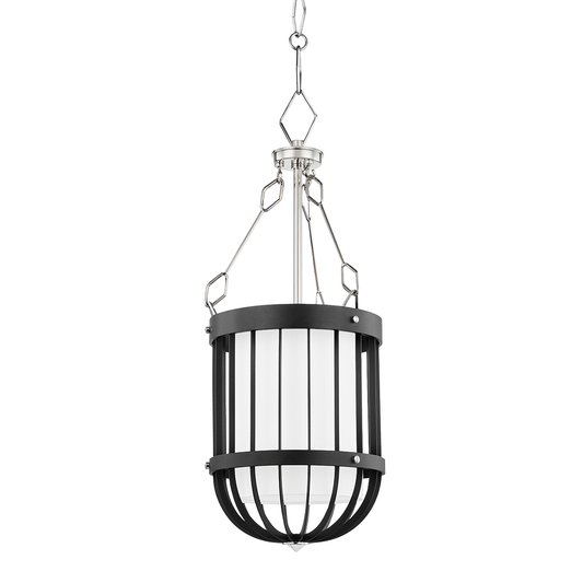 Hudson Valley Landon Pendant Polished Nickel/Black