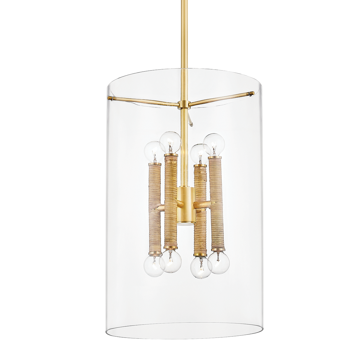 Hudson Valley Barlow 8-Light Lantern Aged Brass