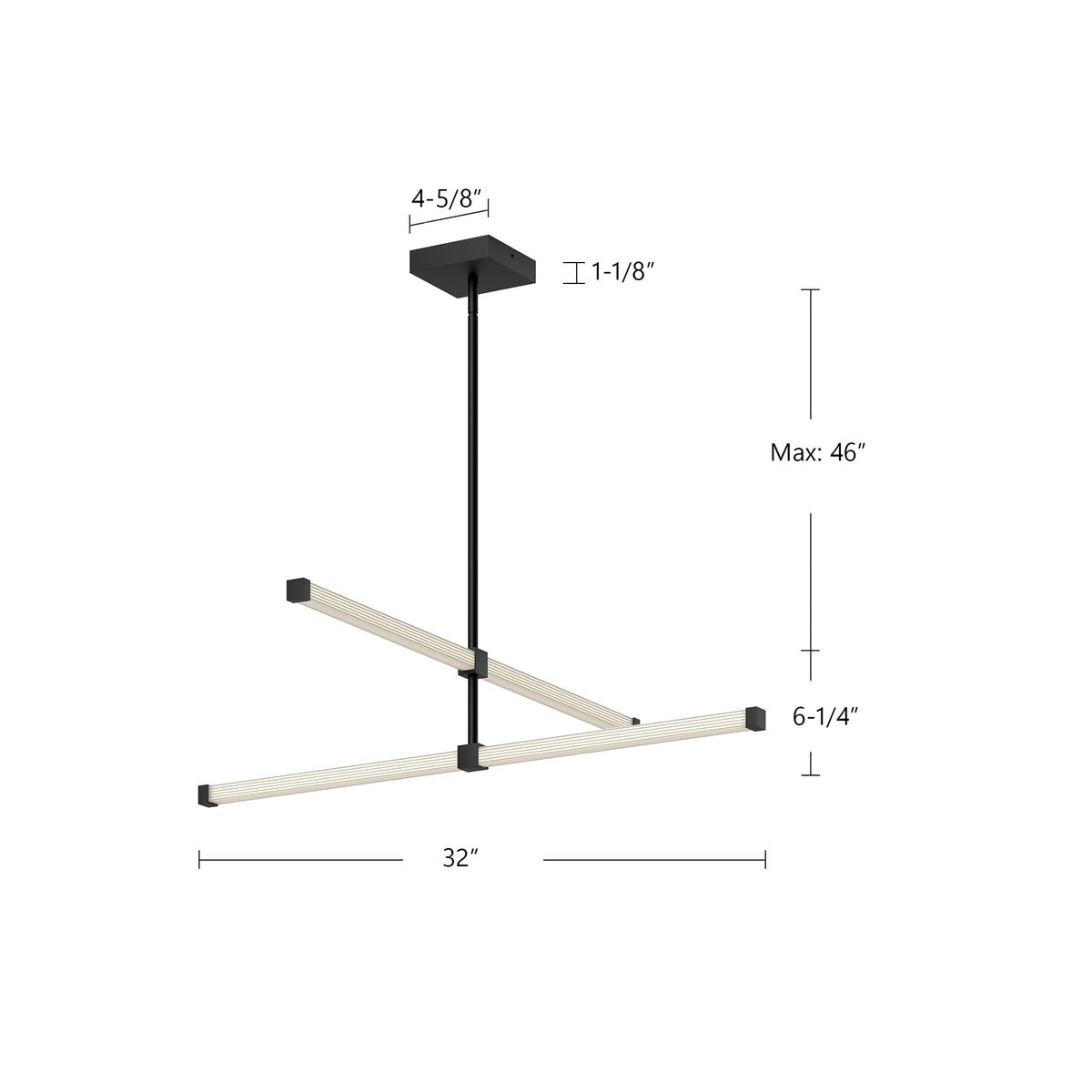 Blade 32" LED Chandelier