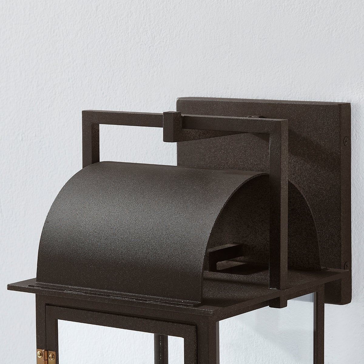 Troy Bohen Outdoor Wall Sconce French Iron / Patina Brass Detail 1