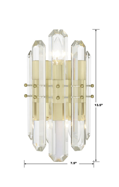 Crystorama Bolton Wall Sconce Polished Nickel