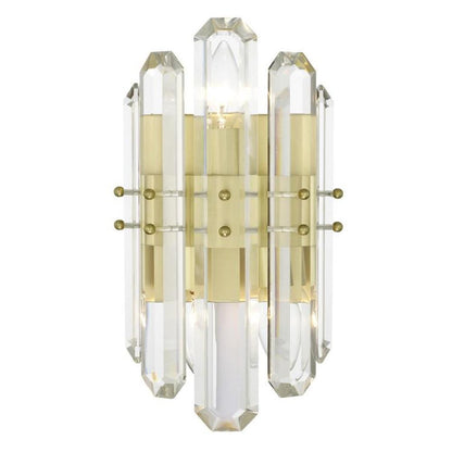 Crystorama Bolton Wall Sconce Aged Brass