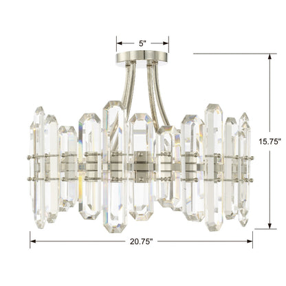 Flush Mounts-Crystorama-BOL-8884