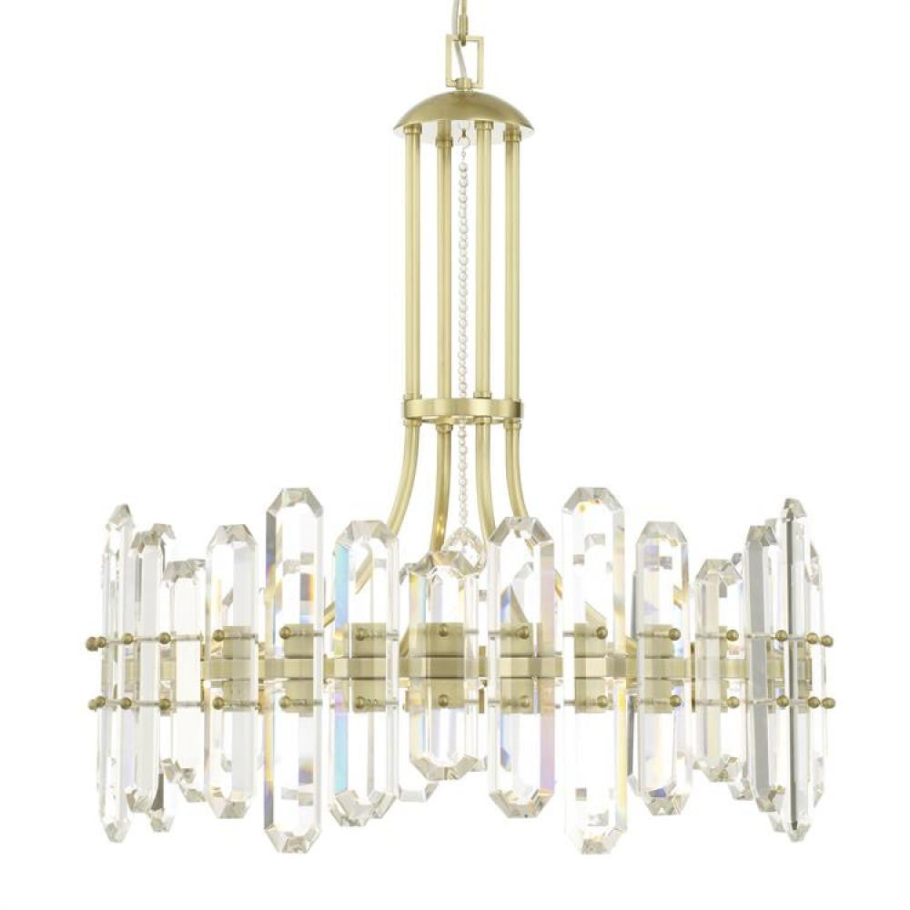 Crystorama Bolton Chandelier Aged Brass