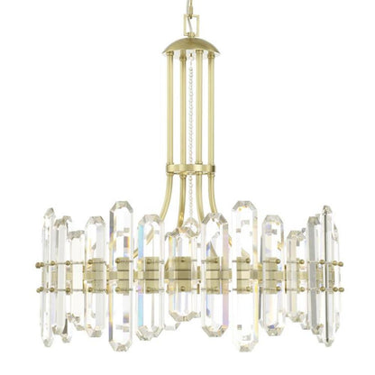 Crystorama Bolton Chandelier Aged Brass