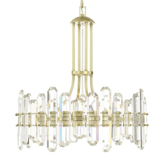 Crystorama Bolton Chandelier Aged Brass