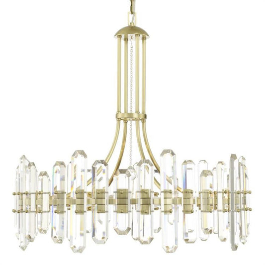 Crystorama Bolton Chandelier Aged Brass
