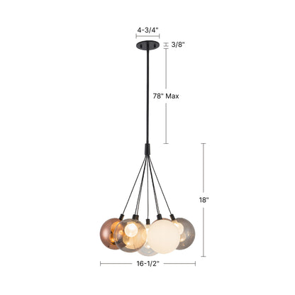 Bolla 17" LED Chandelier